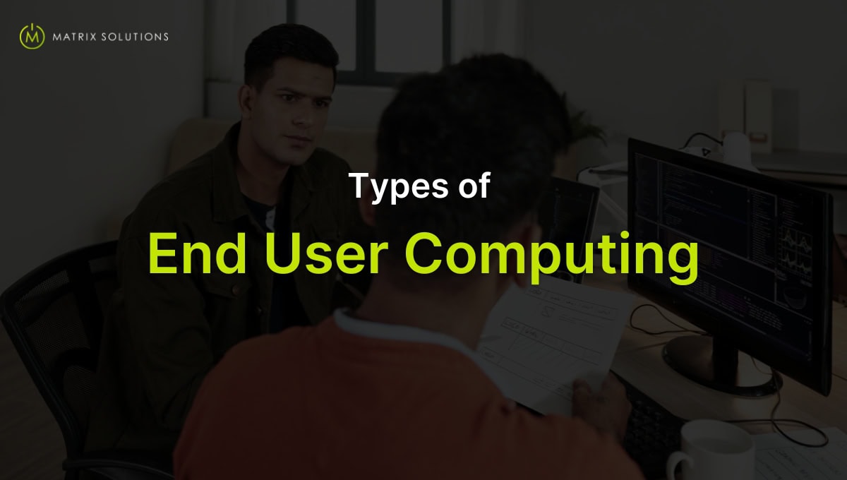 types of end user computing